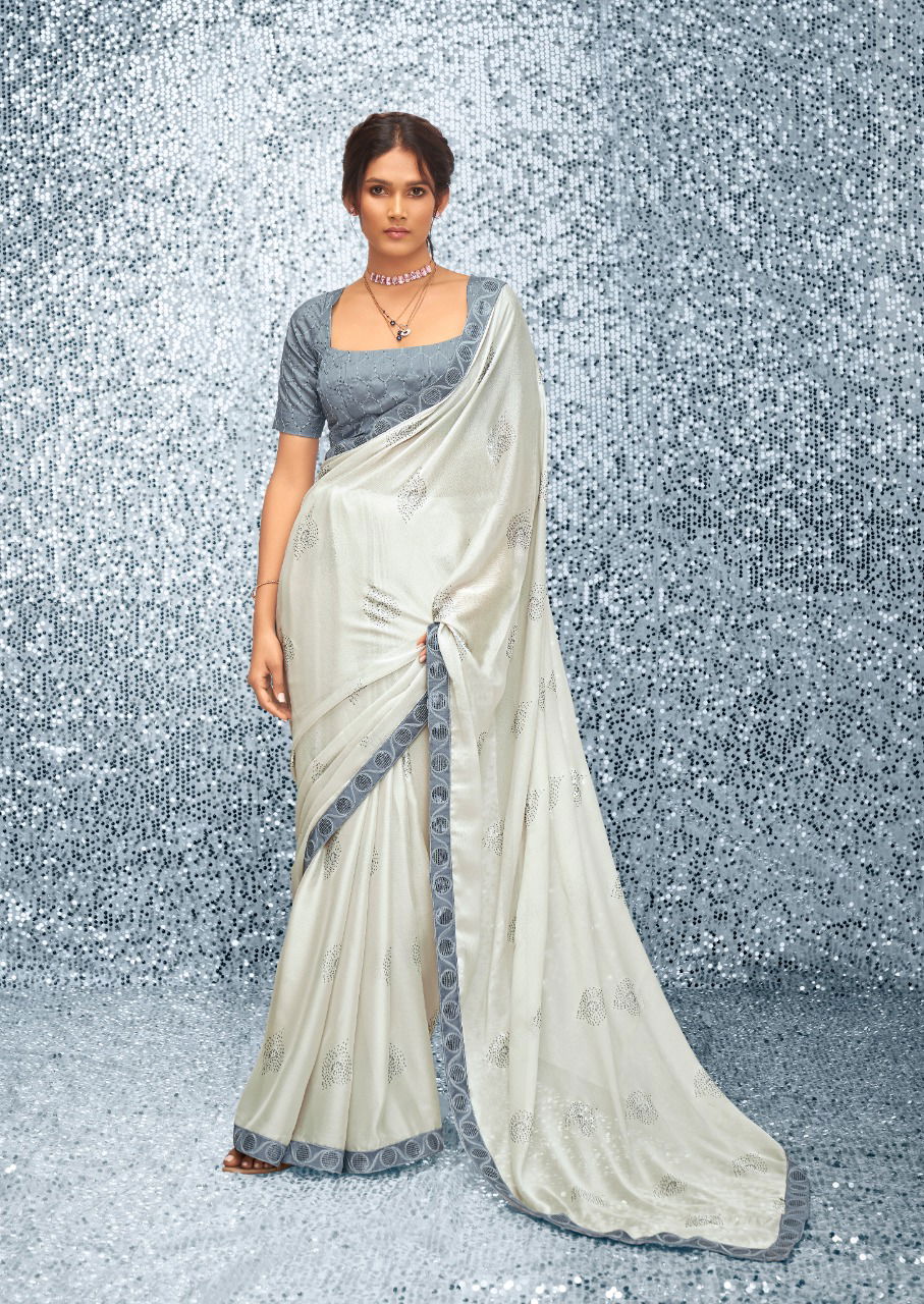 Stavan Emily Fancy Stylish Party Wear Chiffon Saree Collection